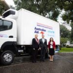 Australia delivers five refrigerated trucks, 4.2 million COVID-19 vaccine doses to Vietnam hinh anh 1