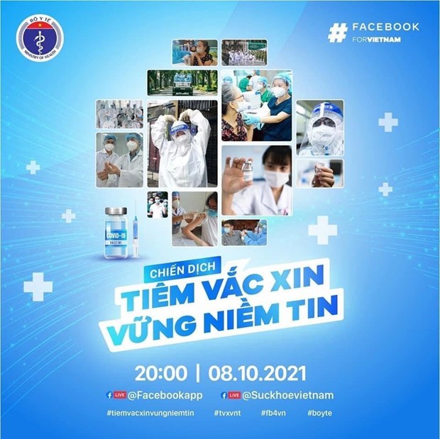 Health Ministry, Facebook launch campaign on COVID-19 inoculation drive hinh anh 2