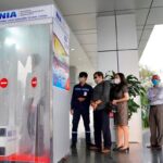 Noi Bai Airport produces disinfection chamber hinh anh 1